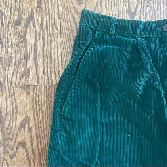 VINTAGE 60s 70s THE VILLAGER Green Corduroy Blazer Jacket Skirt Suit set - Picture 9 of 9